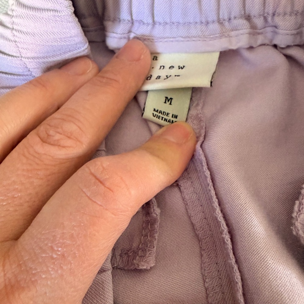 a new day Lavender Wide-Leg Cargo Pants - Picture 6 of 7